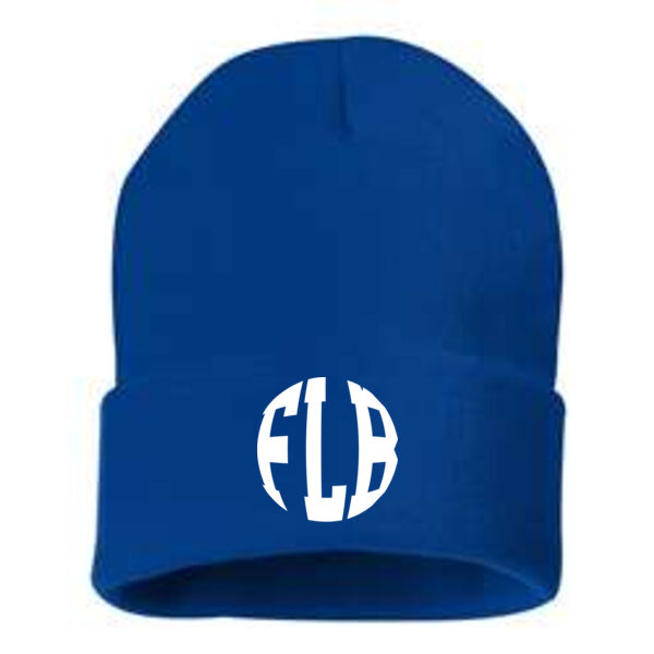 SCHOOL SPIRITWEAR - 12" Cuffed Knit Beanie *EMBROIDERED LOGO* Thumbnail